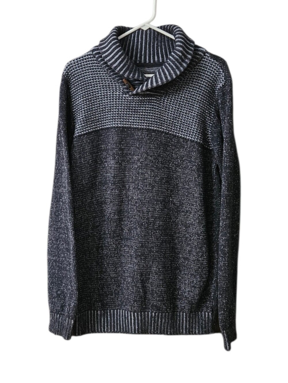 Retrofit Men's Shawl Collar Sweater Size Large Blue
